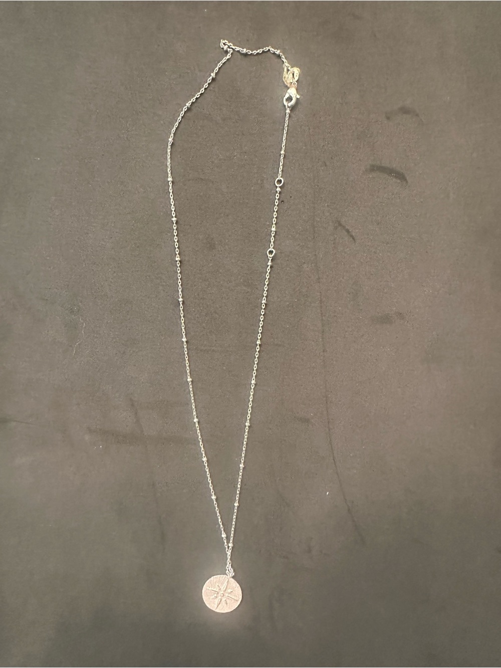 Delicate Silver Compass Pendant Necklace - Women Jewelry